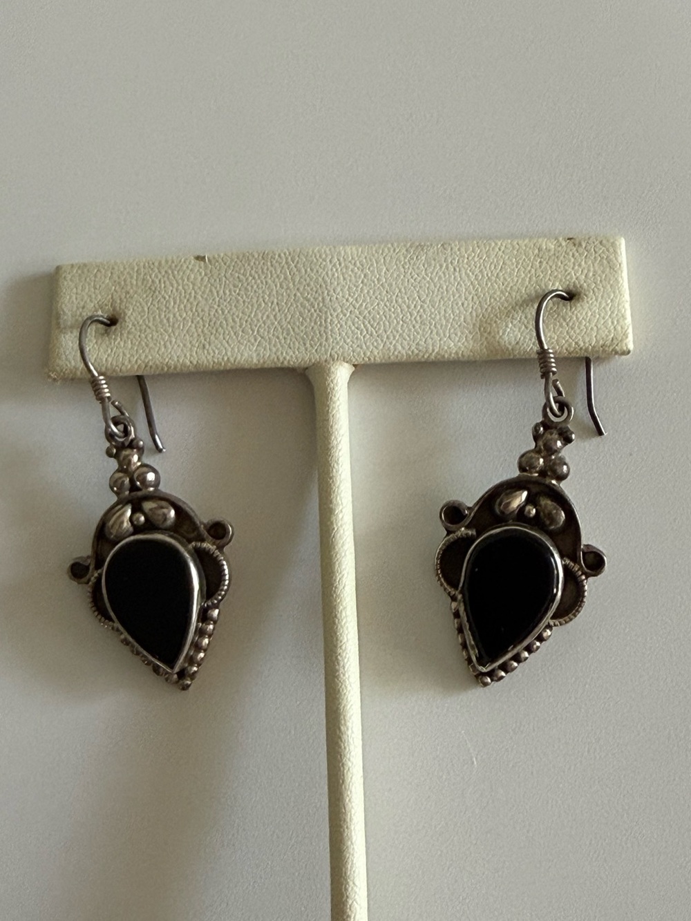Black Onyx 925 Sterling Silver Earrings